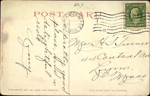 Ak Worcester Massachusetts USA, See im Elm Park