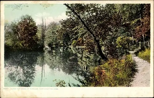 Ak Northampton Massachusetts USA, Entlang der Küste des Paradieses