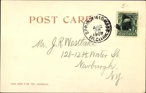 Ak Springfield Massachusetts USA, Bundesgebäude