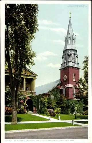 Ak Springfield Massachusetts USA, St. Michael's Cathedral