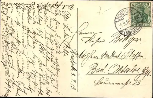 Ak Rostock in Mecklenburg Vorpommern, Partie an der Wallpromenade