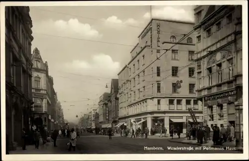 Ak Hamborn Duisburg im Ruhrgebiet, Weselerstraße, Pollmanns Haus, Bürgergesellschaft