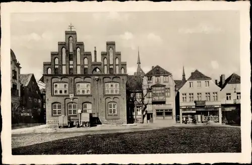 Ak Rendsburg in Schleswig Holstein, Altstädter Markt
