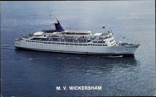 Ak Fährschiff MV Wickersham