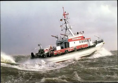 Ak Seenotkreuzer mit Tochterboot der 27m Klasse, Hermann Helms, DGzRS