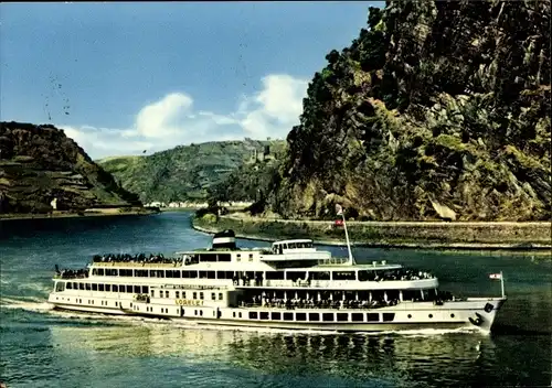 Ak MS Loreley, Köln Düsseldorfer Deutsche Rheinschifffahrt AG