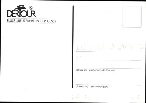 Ak Schiff MS Leonid Sobolew, Fluss-Kreuzfahrt