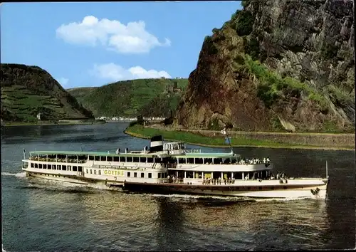 Ak Dampfer Geothe, Köln-Düsseldorfer Rheinschifffahrt