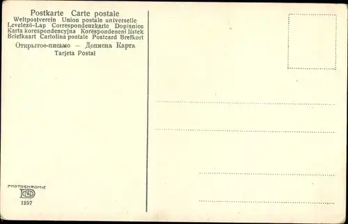 Ak Dorfidyll, Felder, Fluss, Wohnhaus