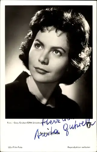 Ak Schauspielerin Anita Gutwell, Portrait, Autogramm