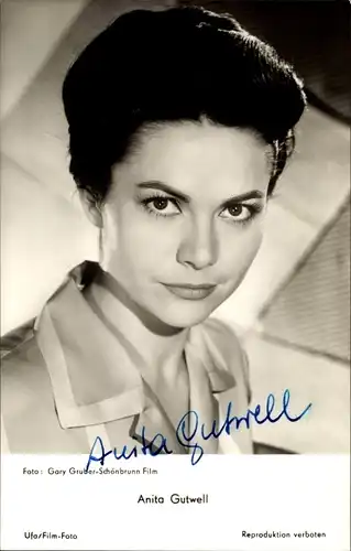 Ak Schauspielerin Anita Gutwell, Portrait, Autogramm