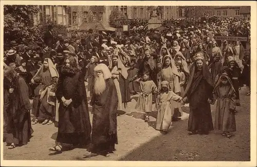 Ak Brügge Westflandern, Prozession des Heiligen Blutes, Jesus gefolgt von den Kindern