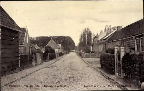 Ak 's Gravenpolder Zuid Beveland Zeeland, Dorfstraße