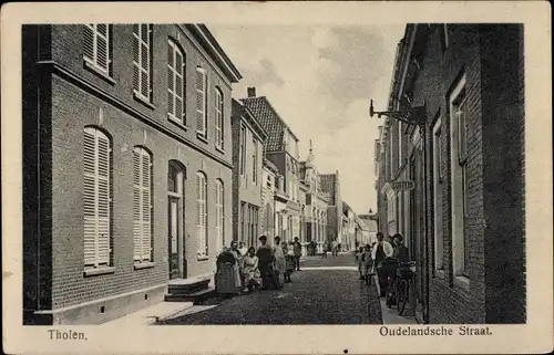 Ak Tholen Zeeland Niederlande, Oudelandsche Straat