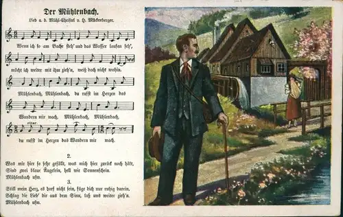 Lied Ak Mückenberger, Hilmar, Der Mühlenbach, Wassermühle, Mühl Christel