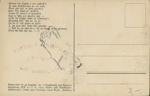 Lied Ak Soph, Hans, Erzgebirgische Mundart No. 5, Der Rußschwanz