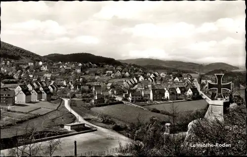 Ak Letmathe Roden Iserlohn im Märkischen Kreis, Panorama, Siedlung, Kriegerdenkmal