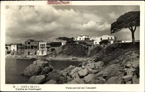 Ak Calella de Palafrugell Costa Brava Katalonien, Teilansicht des Canadell