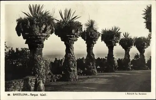 Ak Barcelona Katalonien Spanien, Park Güell