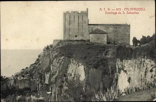 Ak Palafrugell Katalonien, Eremitage von S. Sebastian