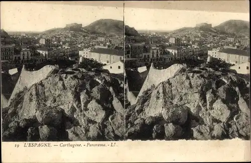 Stereo Ak Cartagena Murcia Spanien, Panorama