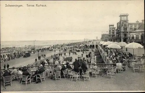 Ak Scheveningen Den Haag Südholland, Terras Kurhaus