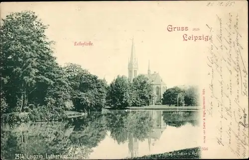 Ak Leipzig in Sachsen, Lutherkirche