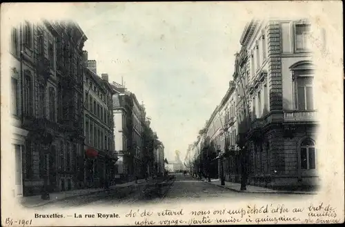 Ak Bruxelles Brüssel, Rue Royale