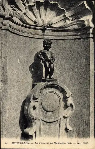 Ak Bruxelles Brüssel, Der Manneken-Piss-Brunnen