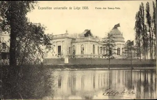 Ak Liège Lüttich Wallonien, Exposition universelle de 1905, Palais des Beaux-Arts