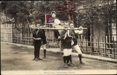 Ak Miyanoshita Hakone Präfektur Kanagawa Japan, Reitstuhl