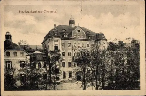 Ak Chemnitz in Sachsen, Stadtkrankenhaus