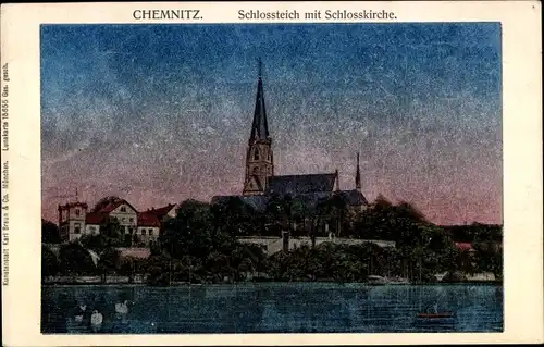 Luna Ak Chemnitz in Sachsen, Schlossteich, Schlosskirche