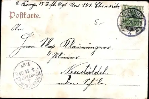 Ak Chemnitz in Sachsen, 181er Kaserne