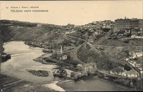 Ak Toledo Kastilien La Mancha Spanien, Panorama