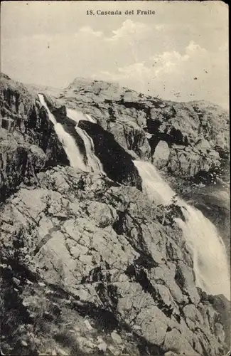 Ak Panticosa Aragonien, Cascada del Fraile, Wasserfall