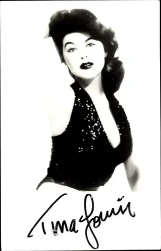 Foto Ak Schauspielerin Tina Louise, Portrait, Autogramm