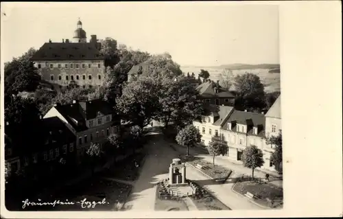 Foto Ak Frauenstein im Erzgebirge, Markt, Schloss