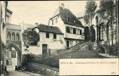 Ak Köln am Rhein, Dreikönigentörchen am St. Maria im Capitol