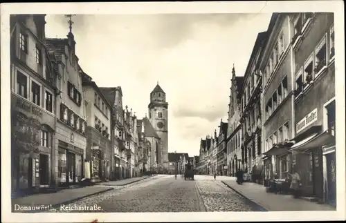Ak Donauwörth in Schwaben Bayern, Reichsstraße