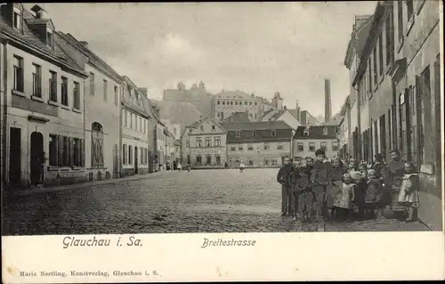 Ak Glauchau in Sachsen, Breitestraße, Kinder