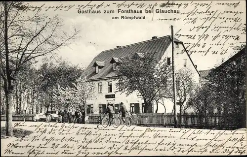 Ak Glauchau in Sachsen, Gasthaus zum Forsthaus am Rümpfwald