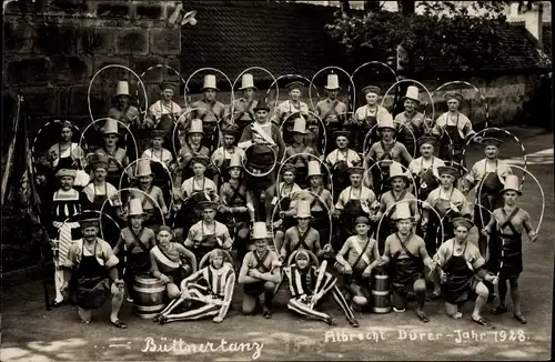 Ak Nürnberg in Mittelfranken, Büttnertanz, Albrecht Dürer Jahr 1928
