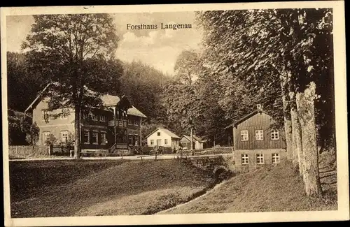 Ak Langenau Geroldsgrün in Oberfranken, Forsthaus