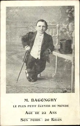 Ak M. Bagonghy, der kleinste Gutsbesitzer der Welt