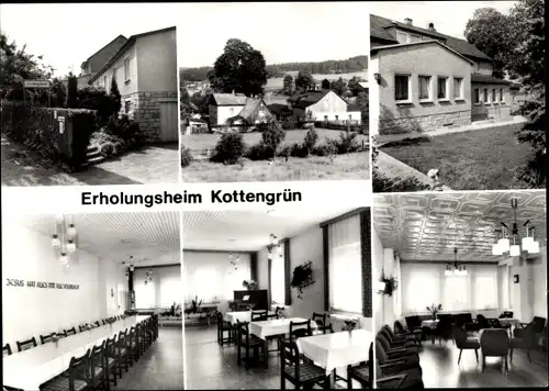 Ak Kottengrün Werda im Vogtland, Erholungsheim, Innenansicht