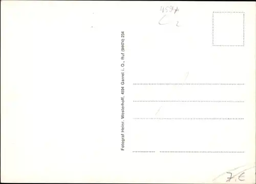 Ak Garrel in Oldenburg, Rathaus, Kirche, Straßenpartien