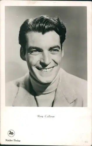 Ak Schauspieler Rory Calhoun, Portrait