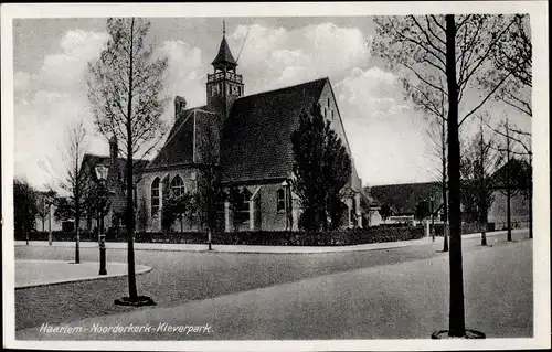 Ak Haarlem Nordholland Niederlande, Noorderkerk-Kleverpark