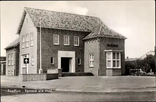 Ak Egmond aan den Hoef Nordholland Niederlande, Rathaus